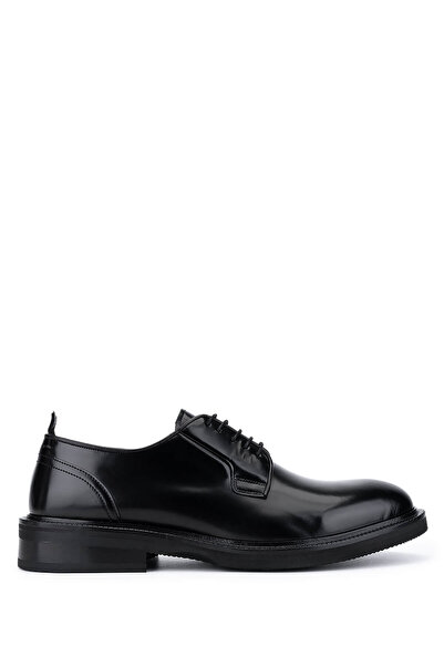 Tamer Tanca Men's Genuine Leather Black Opening Casual Shoes