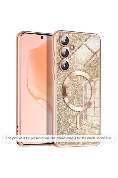 Techsuit Husa pentru Samsung Galaxy S22 Ultra 5G - Luxury Glitter MagSafe - R...