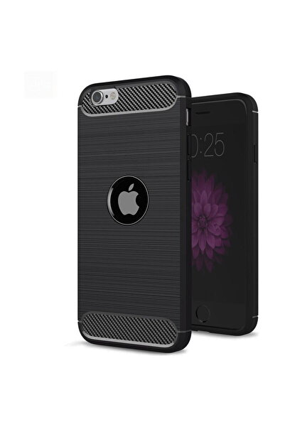 Techsuit Husa pentru iPhone SE 2, SE 2020 / SE 3, SE 2022 - Carbon Silicone -...