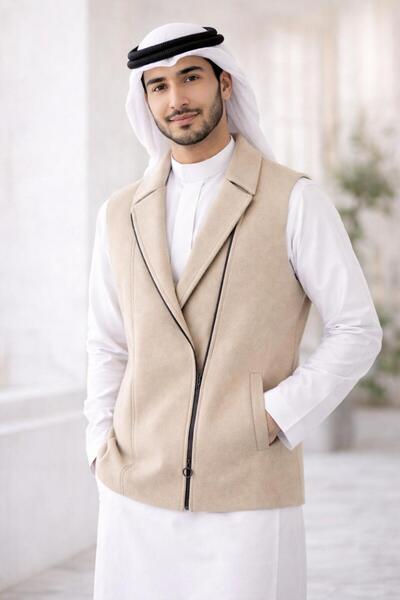 aram A winter wool vest to give you comfort and elegance