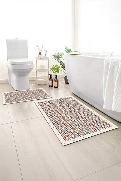 Monnhein 2 buc Covoraș de baie, covor moale de baie, cu bază anti-alunecare, ...