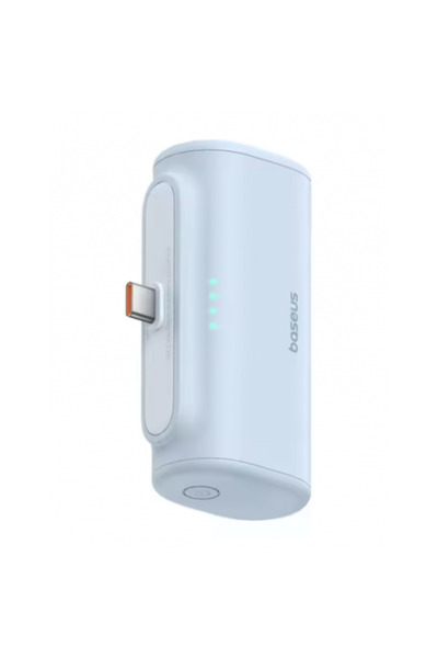 Baseus Compact, capacitate 5000mAh, 20W, 1 x USB Type-C, total 5V, 2.4A, Alba...