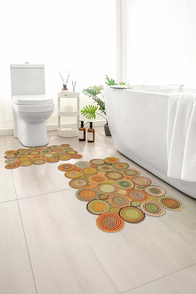Monnhein 2-Pack Bath Mat, Soft Bathroom Rug, Non-Slip Backing, Washable - 60X...
