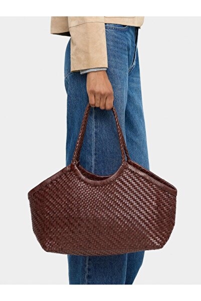 PARFOIS Örgülü Deri Shopper Çanta