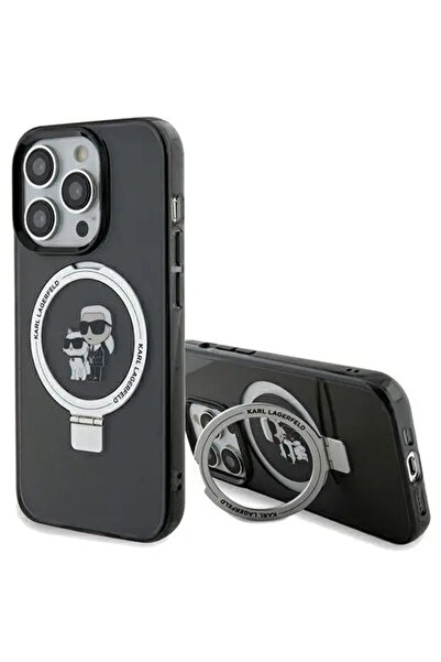 Karl Lagerfeld Carcasă Karl&Choupette MagSafe cu suport pentru inel pentru iP...