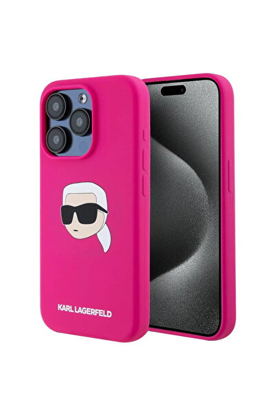Karl Lagerfeld Husa pentru iPhone 15 Pro - Silicone MagSafe (KLHMP15LSKHPPLF)...