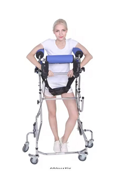 KARMA Grup Ortopedi İthal Engelli YETİŞKİN Yürüteç Gövde Destekli Walker Gait...