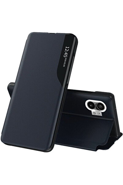 Techsuit Husă pentru Nothing Phone (1) - Seria eFold - Albastru închis