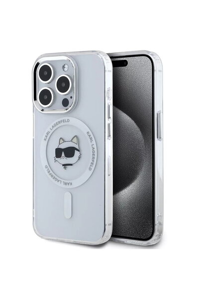 Karl Lagerfeld Husa pentru iPhone 15 Pro Max - IML MagSafe (KLHMP15XHLSCHH) -...