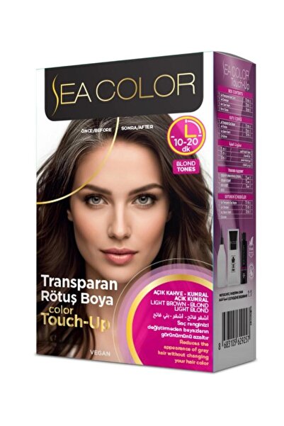 Sea Color Touch-Up Transparan Vegan Rötuş Boya Seti 75+75 Ml Kumral Tonlar İçin