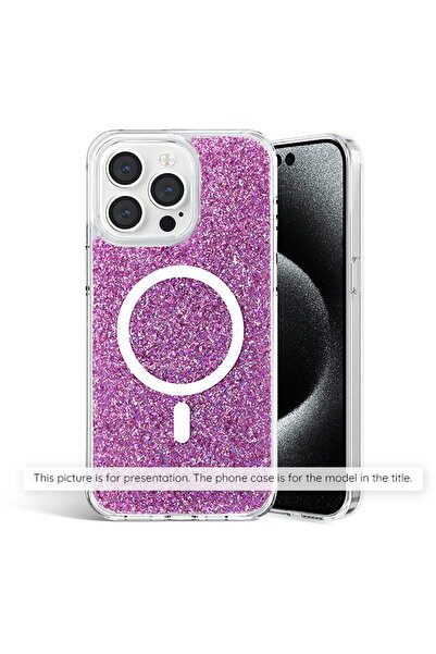 Techsuit Husa pentru Xiaomi Poco X6 Pro - Sparkly Glitter - Magenta