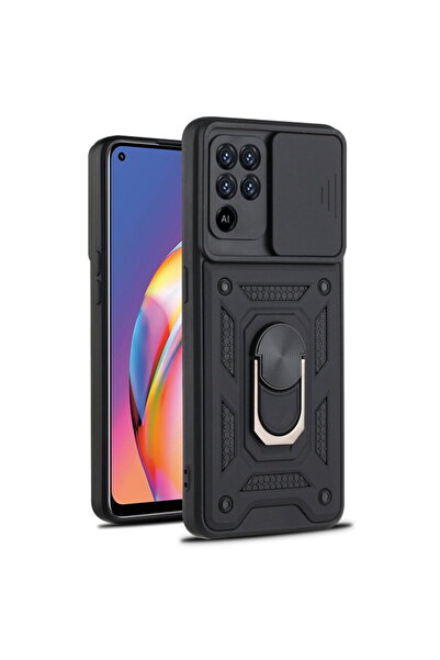 Techsuit Husă pentru Oppo A94 4G / Reno5 Lite - Seria CamShield - Negru