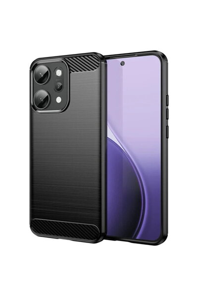 Techsuit Husa pentru Oppo Reno14 Pro - Carbon Silicone - Black