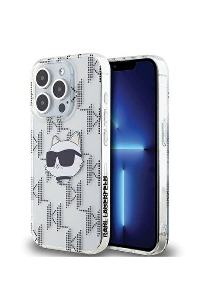 Karl Lagerfeld iPhone 15 Pro Max Case - IML Luxury (KLHCP15XHKLPCHT) - Transp...