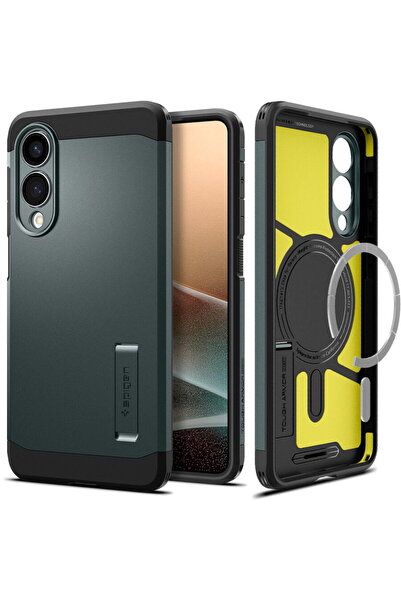 Spigen Husa pentru Samsung Galaxy S25 Edge - Tough Armor MagSafe - Abyss Green