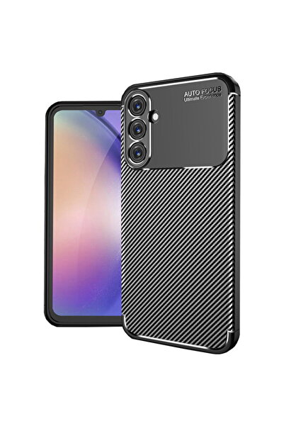 Techsuit Husa pentru Samsung Galaxy A25 5G - CarbonFiber - Black