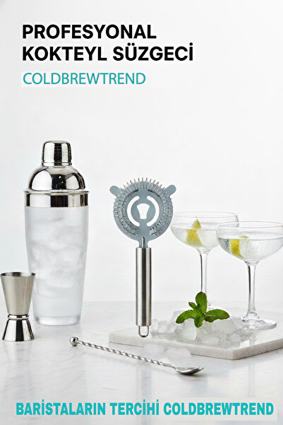 COLD BREW TREND by uğur cadırcı Stainless Steel Cocktail Strainer, Bar Strainer