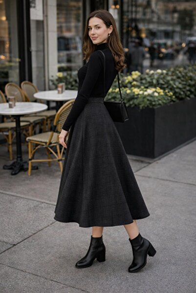 ModaPlaza Women's Plaid Skirt