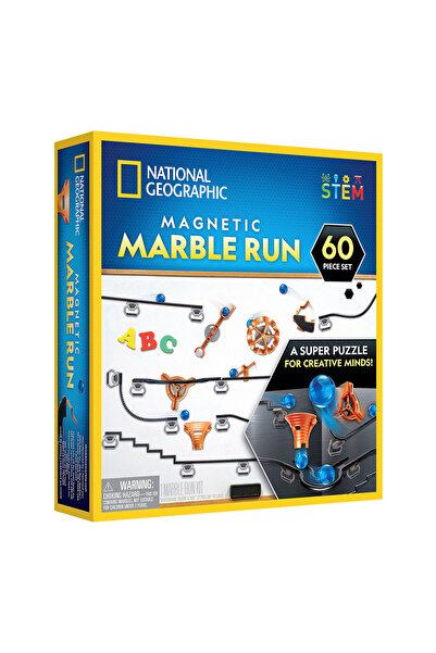 NATIONAL GEOGRAPHIC Makeway Magnetic Marble Run - 60 piece set