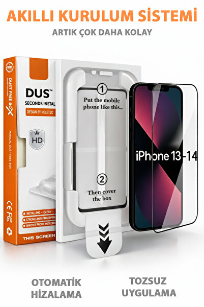 Tech&bello accessories واقي شاشة لآيفون 14 - 13، طقم تركيب سهل، مضاد للكهرباء...