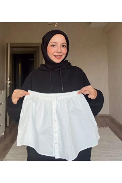 ÇALIŞKAN MODA Shirt-Like Elastic Buttoned Skirt Underwear