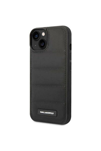 Karl Lagerfeld Husa telefon pentru iPhone 14 Plus, Quilted Puffy Metal Logo, ...