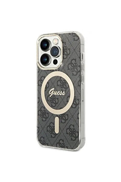 Guess IML 4G cu MagSafe pentru iPhone 15 Pro – negru