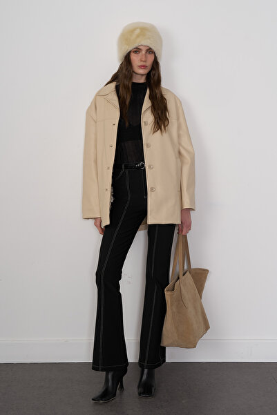 Beyyoglu Kontrast Dikişli Pantolon