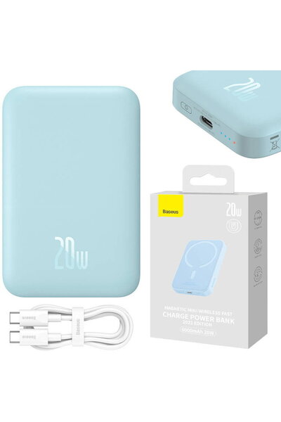 Baseus Magnetic Mini 6000mAh 20W MagSafe Blue