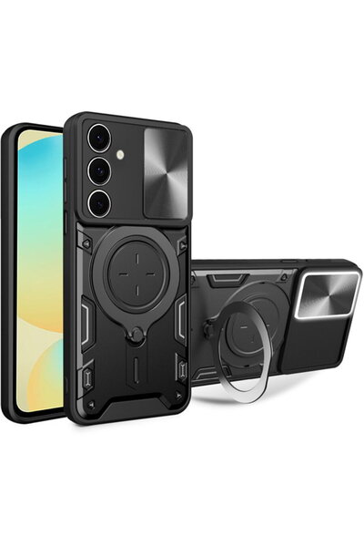 Techsuit Husă pentru Samsung Galaxy S24 FE - CamGuard Pro - Negru