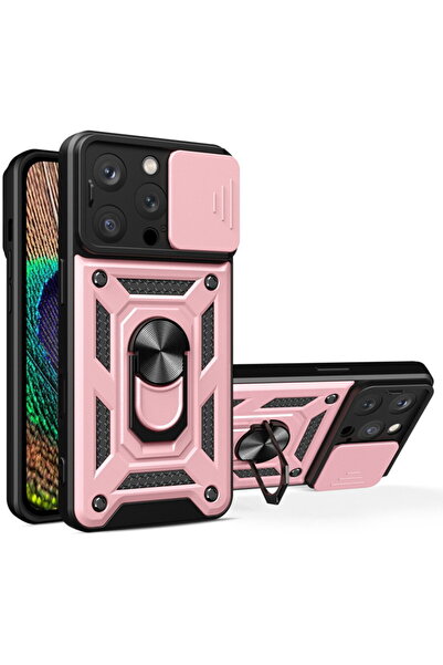 Techsuit Husa pentru iPhone 16 Pro - CamShield Series - Rose Gold
