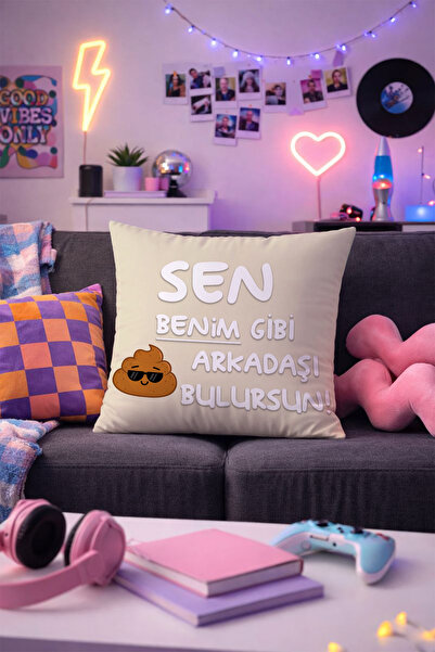 Charmbi Humorous and Fun Gift Printed Throw Pillow Covers Soft Double-Sided D...