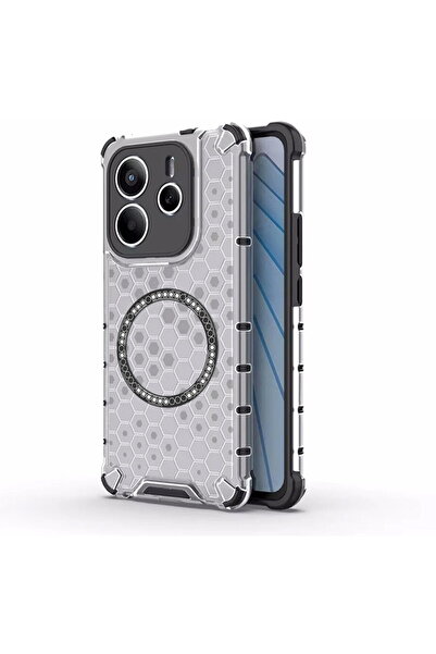 Techsuit Husa transparenta pentru Xiaomi Redmi Note 14 5G - HoneyComb Shield ...