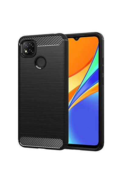 Techsuit Husa pentru Xiaomi Redmi 9C / Redmi 9C NFC - Carbon Silicone - Black