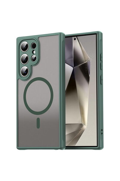 Techsuit Husa pentru Samsung Galaxy S24 Ultra - HaloFrost II MagSafe - Green