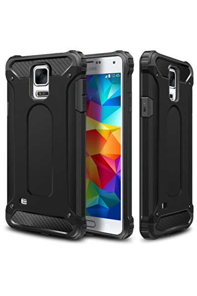 Techsuit Husa pentru Samsung Galaxy S5 G900 Hybrid Armor - Black