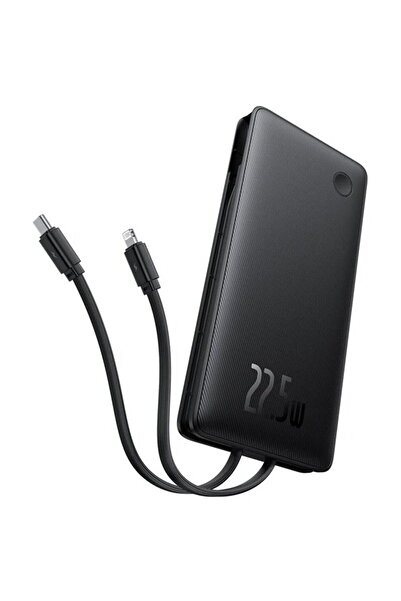 Baseus Airpow Lite, 10000mAh, 22.5W, Incarcare rapida, USB-C, USB-A, cablu du...