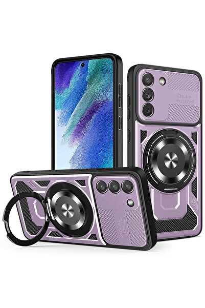 Techsuit Husa pentru Samsung Galaxy S21 FE 5G - RuggedCam - Purple