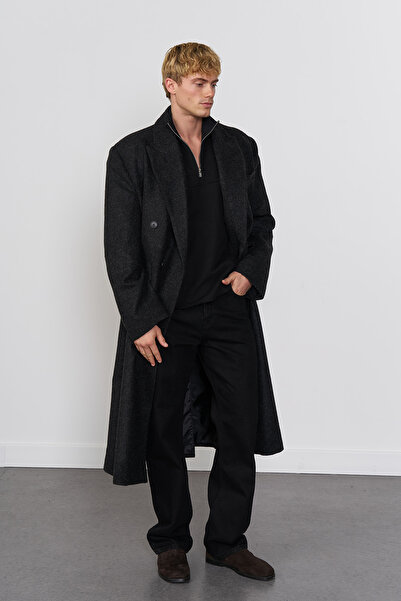 Beyyoglu Yıkamalı Yarım Fermuarlı Hoodie