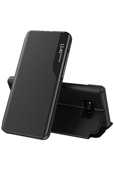 Techsuit Husă pentru Samsung Galaxy S8 Plus - Seria eFold - Negru