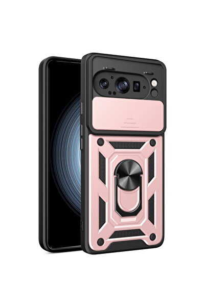 Techsuit Husa pentru Google Pixel 9 Pro XL - CamShield Series - Rose Gold