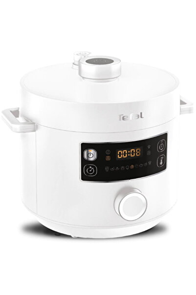 TEFAL Turbo Cuisine Electric Pressure Cooker, 1090W, 5L, White