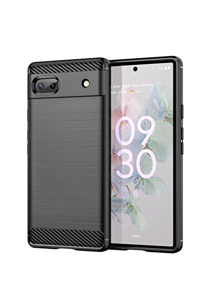 Techsuit Husa pentru Google Pixel 6a - Carbon Silicone - Black