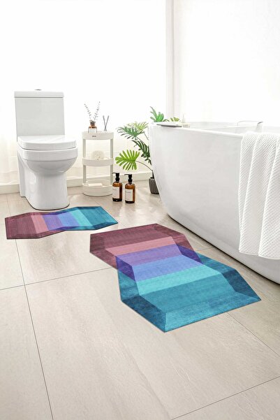 Monnhein 2-Pack Bath Mat, Soft Bathroom Rug, Non-Slip Backing, Washable - 60X...