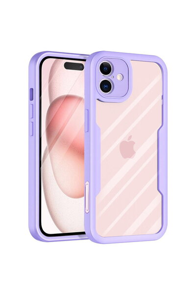 Techsuit Husa pentru iPhone 16 + Folie - ColorVerse 360 Series - Purple