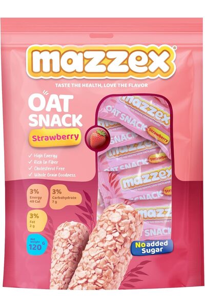 Mazzex Oat Snack Strawberry-120g