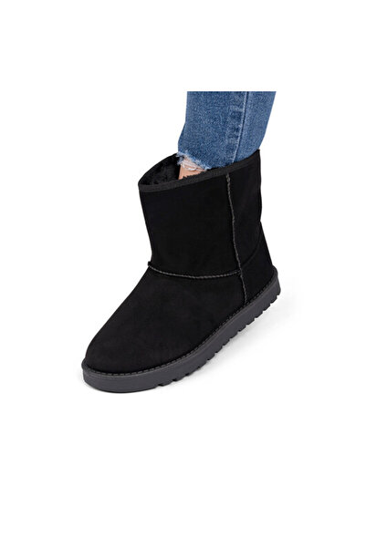 Sofia Store Cizme dama imblanite din piele ecologica intoarsa Matilda