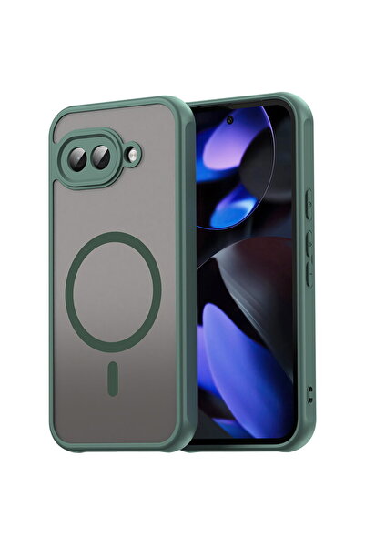 Techsuit Калъф за Google Pixel 9a - HaloFrost II MagSafe - Зелен