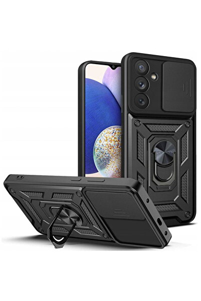 Techsuit Husă pentru Samsung Galaxy A14 4G / A14 5G - Seria CamShield - Negru
