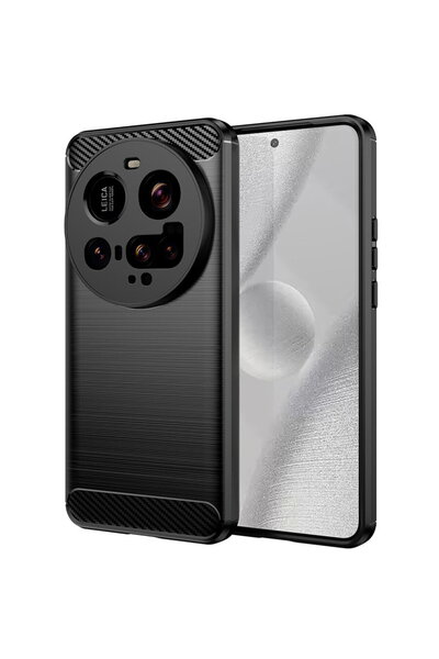 Techsuit Case for Xiaomi 15 Ultra - Carbon Silicone - Black